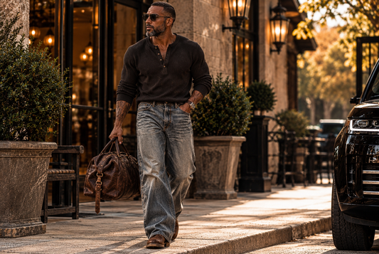 WALK THIS WAY — Washed Wide-Leg Pants
