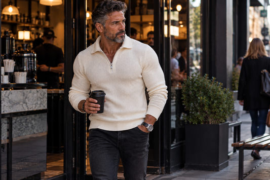 WELL KEPT SECRET — Ribbed Quarter-Zip